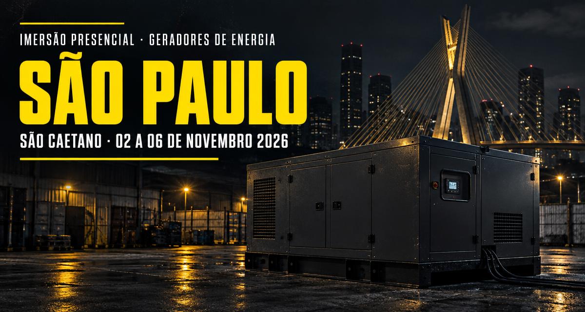 Imersão presencial São Paulo — Geradores de Energia, 2 a 6 de novembro
